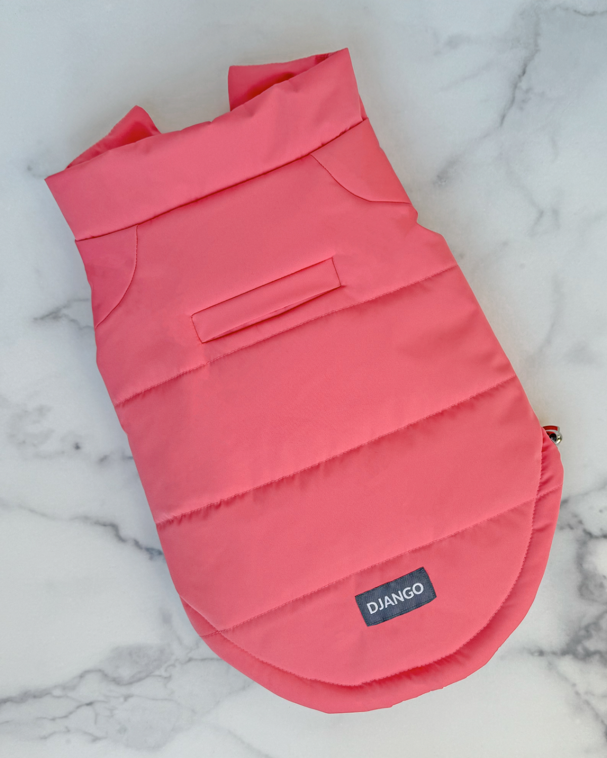 The Rose Petal Pink Snowline™ Puffer Dog Coat is perfect for dachshunds, French bulldogs, Yorkies, and all small dogs. Warm, durable, and stylish for cold-weather adventures.