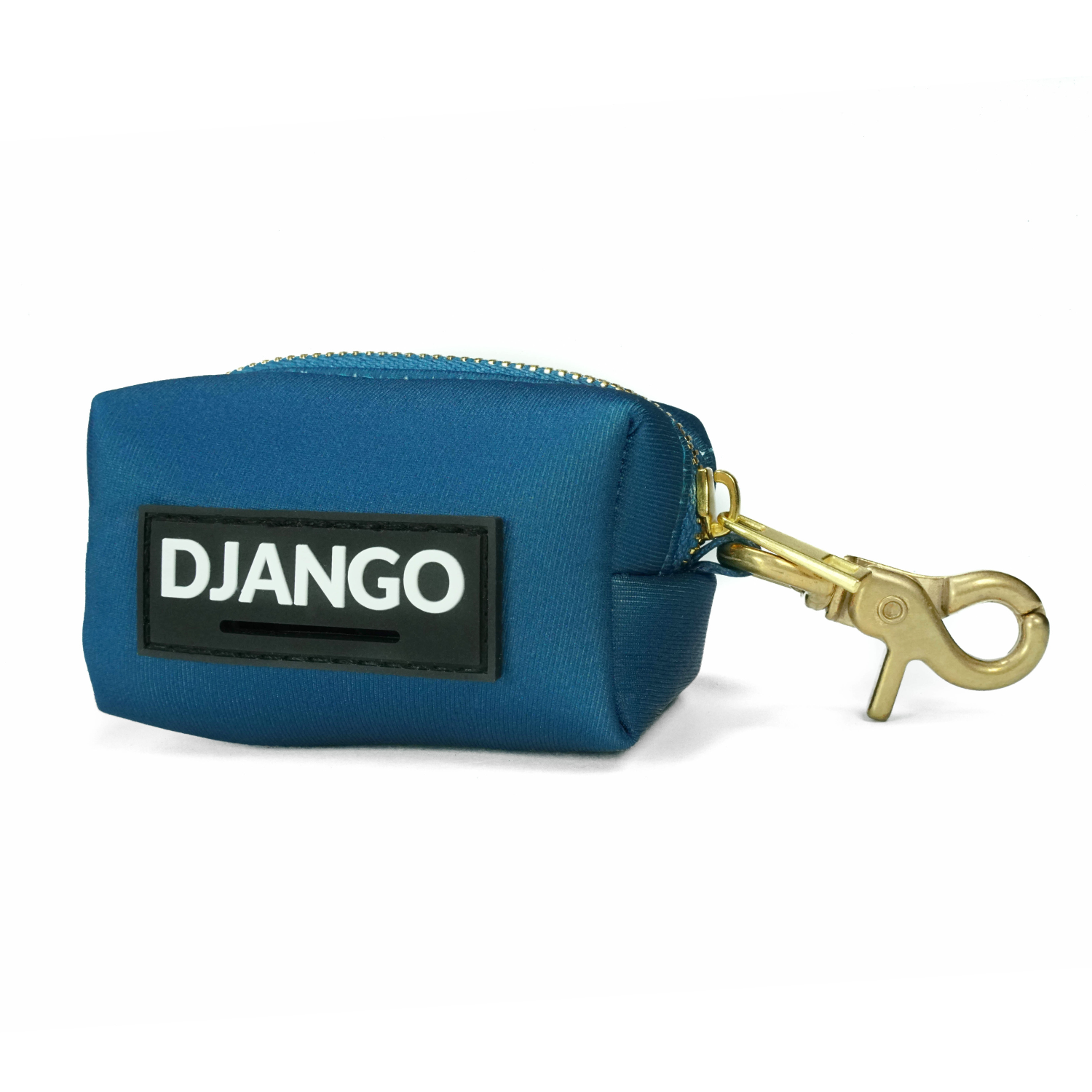 DJANGO Dog Waste Bag Holder in Indigo Blue – Stylish and sturdy dog poop bag carrier.