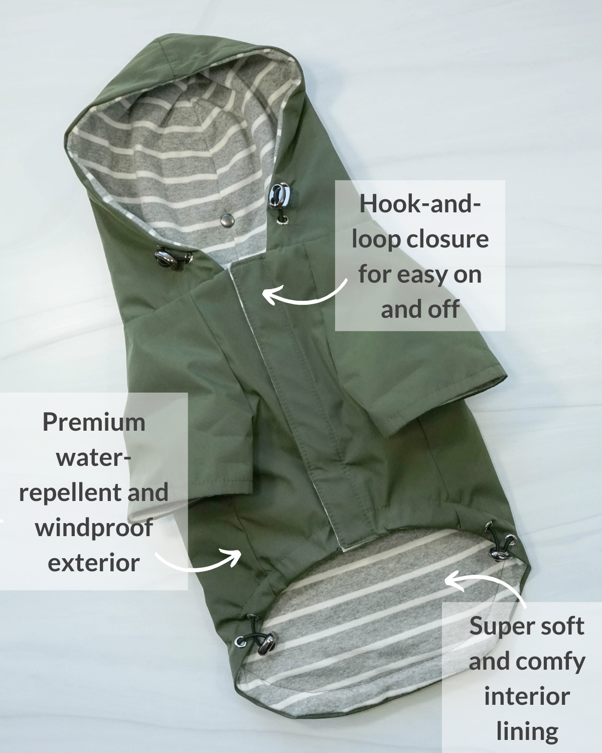 Best Raincoat for Dachshunds: Tailored specifically for small and medium-sized dogs, including long-bodied breeds like dachshunds, the DJANGO Highland Dog Jacket combines comfort and practicality.