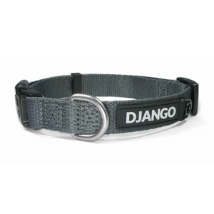 DJANGO Tahoe Dog Collar in Poppy Seed Gray - Comfortable, durable, and adventure-ready dog collar - djangobrand.com