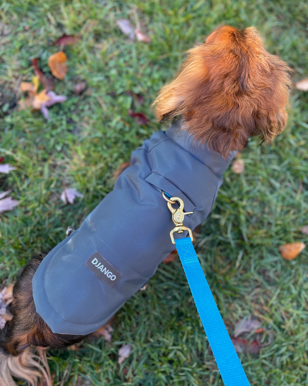 DJANGO Reversible Puffer Cold Weather Dog Coat Twilight Blue