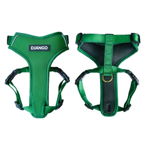 Django Adventure Dog Harness - Comfortable Neoprene Everyday and Weather-Resistent Dog Harness in Forest Green - djangobrand.com