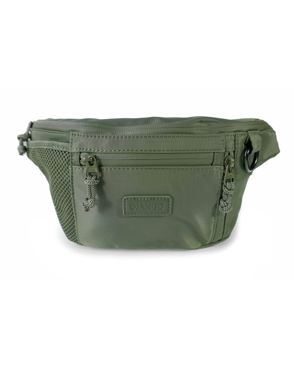 DJANGO Nolita Belt Bag in Olive Green - Modern, sleek, ultra-functional, and dog-friendly nylon fanny pack for everyday outings and adventures - djangobrand.com