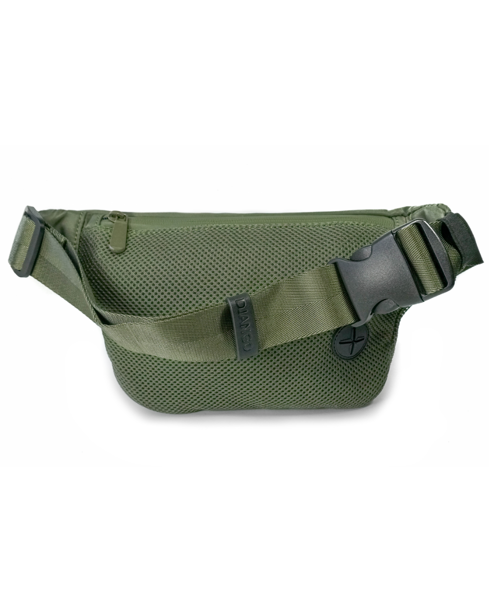 DJANGO Nolita Belt Bag in Olive Green - Modern, sleek, ultra-functional, and dog-friendly nylon fanny pack for everyday outings and adventures - djangobrand.com