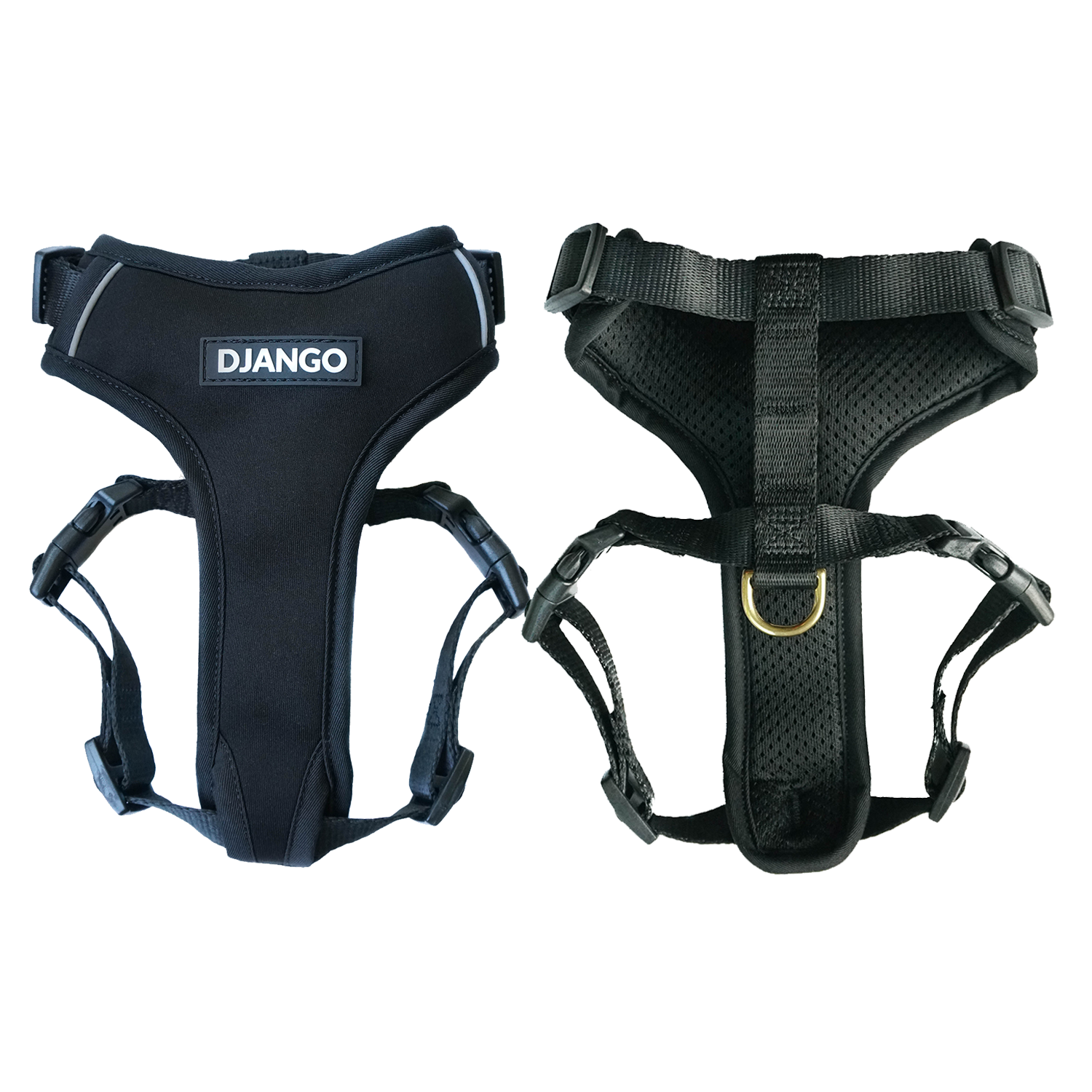 DJANGO’s Adventure Cat Harness is a comfortable, durable, and high quality cat harness designed for outdoor adventures and everyday wear. The padded and weather-resistant neoprene exterior is complimented by soft and breathable sport mesh lining, heavy-duty webbing, and beautiful solid brass hardware | djangobrand.com