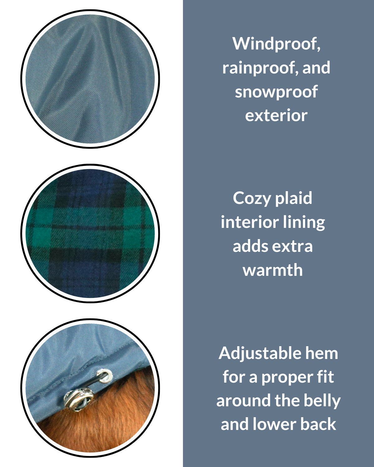 Reversible Puffer Dog Coat: With a sleek waterproof outer layer and a cozy plaid interior lining, this reversible winter jacket offers two stylish looks for your pup.