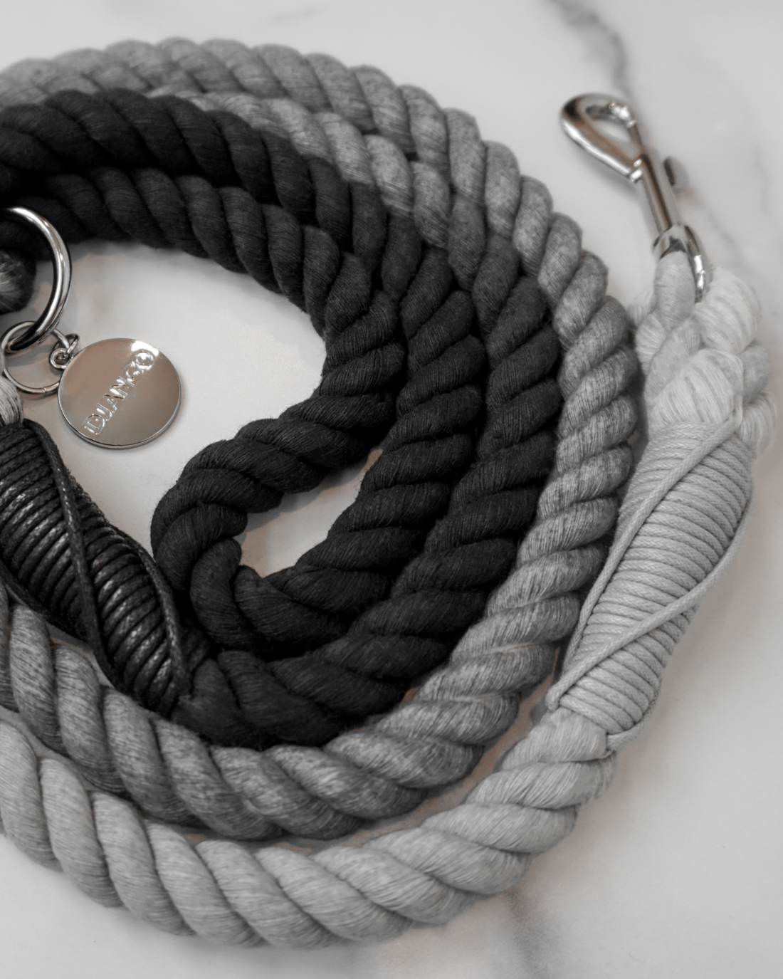 DJANGO Cotton Rope Dog Leashes | Solid and Ombre Cotton Rope Leashes ...