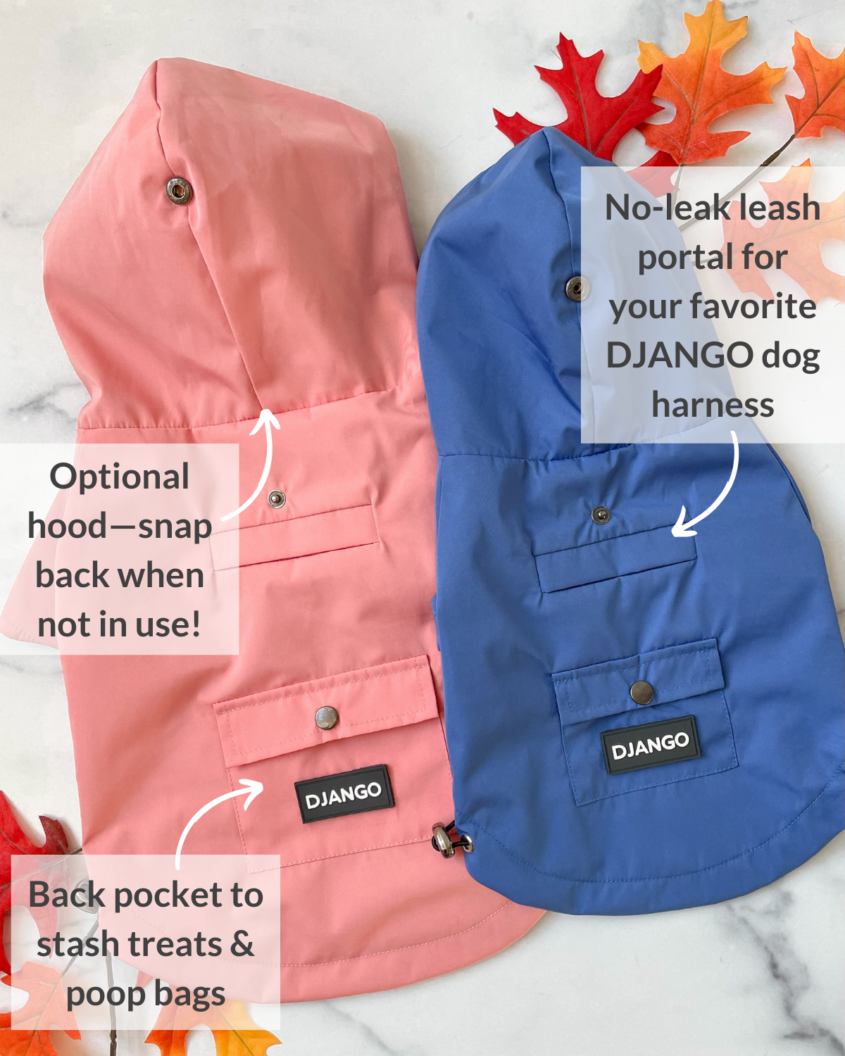 Best Raincoat for Dachshunds: Tailored for small and medium-sized dogs, including dachshunds, the DJANGO Highland Dog Jacket combines functionality and a bright pink style.