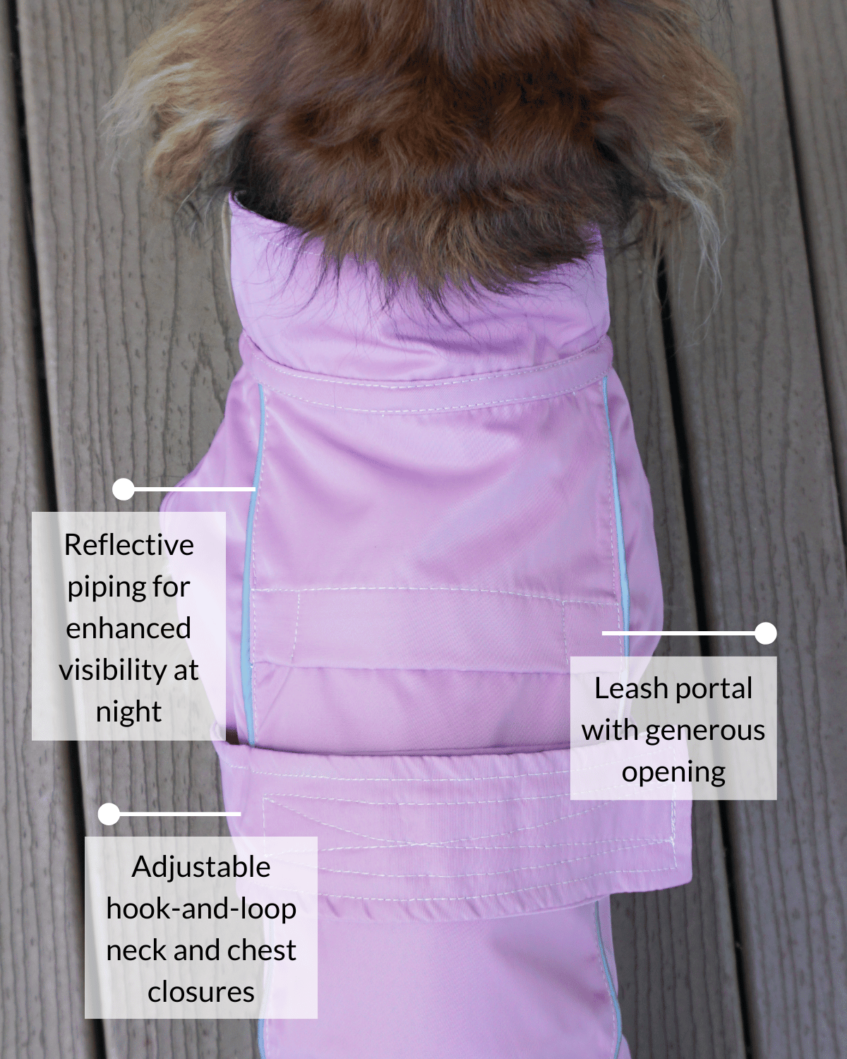 DJANGO City Slicker Dog Jacket and Raincoat - This versatile water-resistant raincoat for dogs is perfect for chilly autumn days, snowy winter walks, and rainy summer showers. Considered the best coat for dachshunds and other dogs that need extra length and coverage, this DJANGO Dog coat features a spacious, no-leak leash portal and reflective piping for low-light adventures. Whether you are looking for the best dog winter coat or an extra long dog raincoat, this one is for you! - djangobrand.com