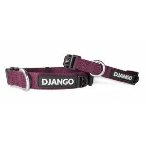 DJANGO Tahoe Dog Collar in Raspberry Purple - Comfortable, durable, and adventure-ready dog collar - djangobrand.com