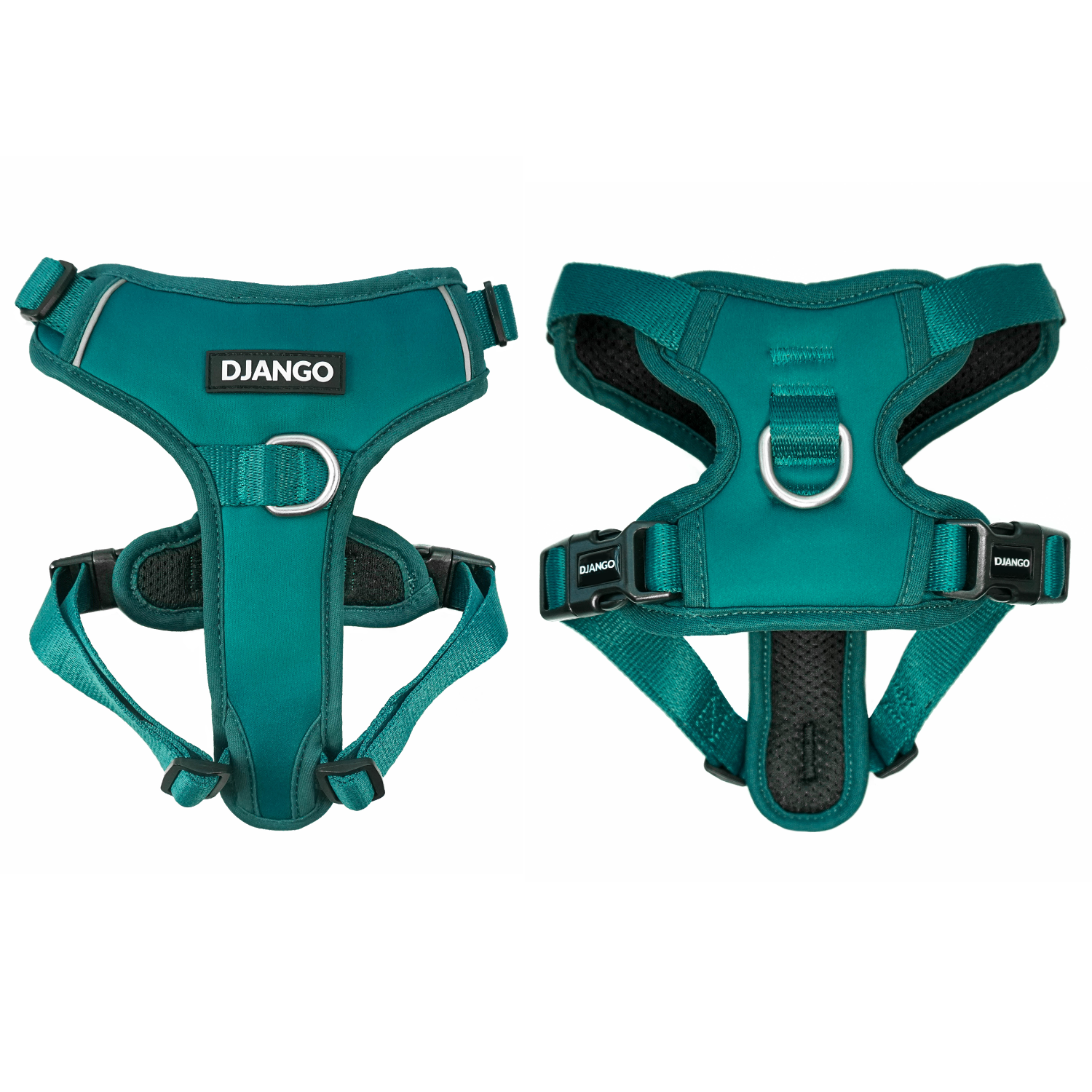 DJANGO Tahoe No Pull Dog Harness in Dark Teal Green djangobrand